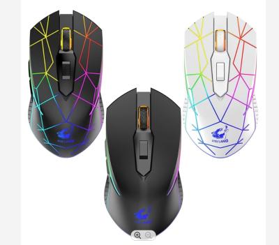 China 3D FOR Wolf X9 Gaming Office Home Wireless Rechargeable Mouse RGB Silent Silent Mechanical Mouse for sale