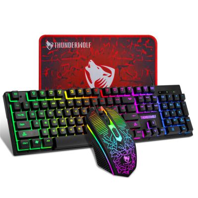 China Amazon Hot Selling Wired Anti-Drop Feel Game Three Keyboard And Mouse Sets for sale