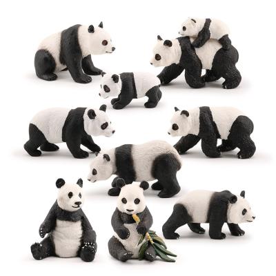 China Animal Models Wholesale Solid Simulation Panda Model Animal Figurines Toys Giant PVC for sale