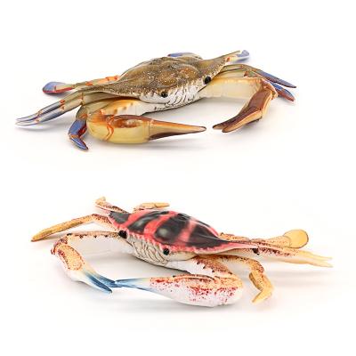 China Sea Life Animal Models Wholesale Sea Creature Solid Crab Figures Model Simulation PVC Action Figures Animal Toys for sale