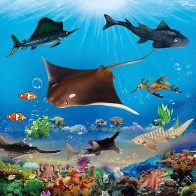 China Sea life animal models Lion Model Sea Creature Toys action figures animal toys of the 4th solid sea life PVC simulation solid sea life wholesale for sale