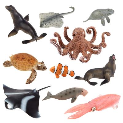 China Sea Life Animal Models Sea Life Solid Sea Life Simulation PVC Lion Model Sea Creature Toys Animal Figures Toys for sale