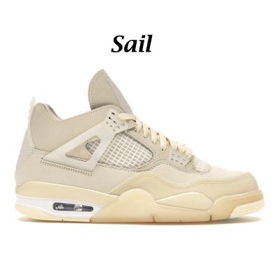 China Cushioning 2021 Hot Sale Basketball Shoes 4 Cat Women Men Retro High Og College Sailing Fashion Sneakers White Blue Black for sale