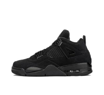 China Cushioning Aj4 New Retro 'Light Ning' 4s Fashion Men's Basketball Shoes Black Cat Original Quality Sports Mens Trainers for sale