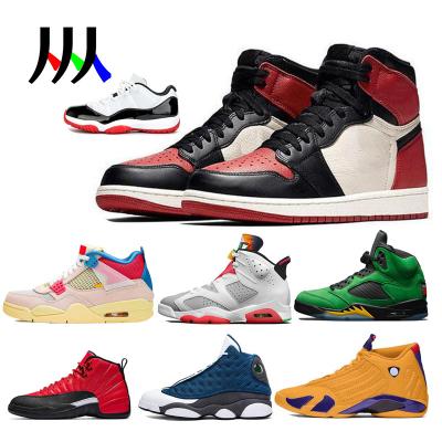 China Factory wholesale brand running shoes shoes 1 4 5 6 11 12 13 14 air sports retro shoes aj genuine leather OG basketball shoes for men for sale