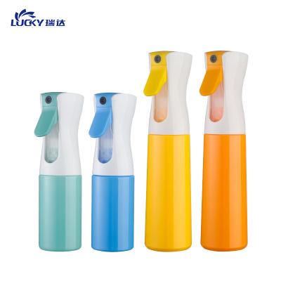 China 160 200 300 350 450 500 680ml Continuous Mist Spray Bottle Household Product Quality Choices Lucky Hair Plastic Water Spray Fine for sale