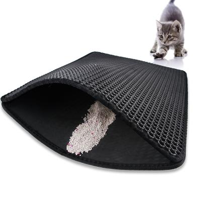 China Durable Waterproof Cat Litter Mat Trapper Eva Cat Litter Mat Blackhole Cat Litter Mat for sale