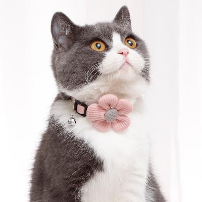 China DETACHED Pet Cat Collar Adjustable Cute Dog Collar With Flower Decorated Colorful Pet Products Wholesale for sale