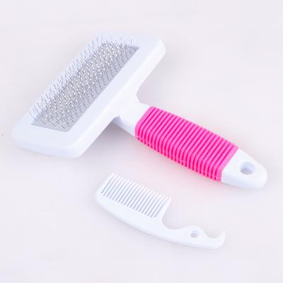 China Viable Quick Clean Tool Pet Supplies Pet Smart Dog Grooming Handy Needle Comb For Dog Cat Pet Brush for sale