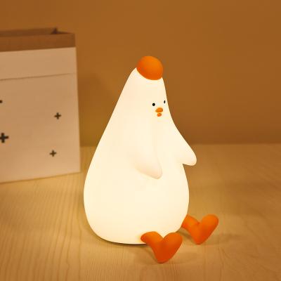 China New-designed Portable OEM USB Soft Silicone LED Baby Kids Toddler Nursery Night Light for Babies Touch Sensor Light for sale