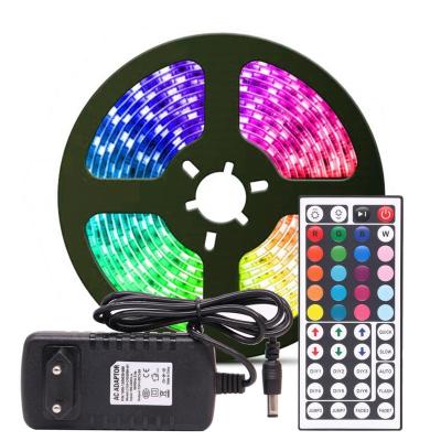 China Wholesale High Lumen 12V 24V 19.2W Warehouse Lighting Flexible Remote Control SMD 2835 LED Strip Lights for sale