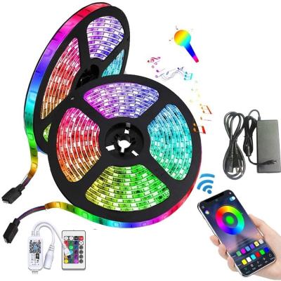 China Warehouse Popular 2835 RGB 1M 2M 3M 4M 5M Desktop Screen Backlight Lighting Flexible Led Strip Light for sale