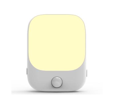 China Modern Night Light Plug in Bright Motion Sensor Dimmable Night Light for sale