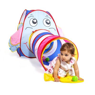 China Popular Inflatable Toy Item Pop Up Kids Play Tent With Tunnel for sale