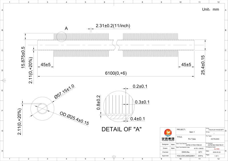 Extruded Fin tube - YUHONG HOLDING GROUP CO., LTD