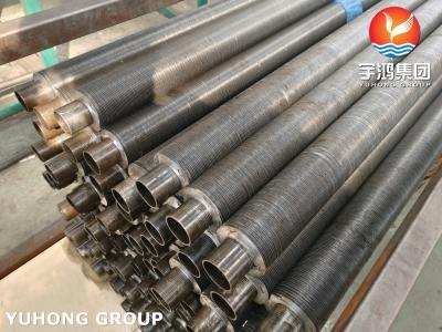 China Stainless Steel Embedded G Fin Tube, ASTM A249 TP304 Welded Tube With Aluminum 1060, Dry Kiln Application for sale