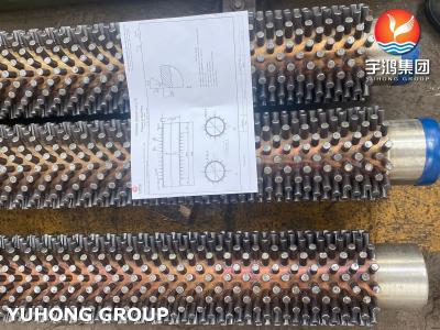 China Alloy Steel Studded Tube, ASME SA335 P5 With 11Cr, Fired Heater, Convective Heater Coils For Oil Refinary for sale