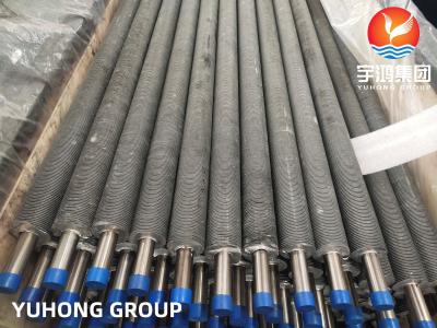 China ASME SA249 TP304 Extruded Finned Tube , Fin Material AL 1060 for sale