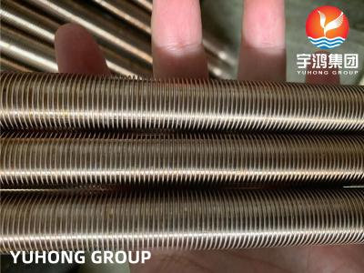 China Low Fin Tube , ASTM B111 C12200 , Copper Alloy Fin Tube for sale