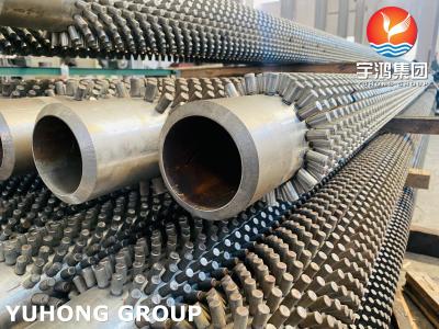 China Alloy Steel Studded Finned Tube For Furnace High Frequency Welding HFW for sale