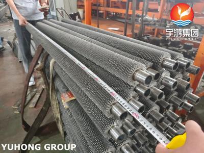 China Serrated Finned Tubes ASME SA192 Carbon Steel Base Tube And CS Fins For Economizer for sale