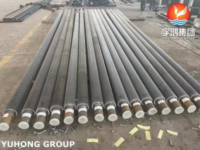 China ASTM A335 P9 Welded Helical Serrated Finned Tube With Carbon Steel Fins For Power Plants for sale