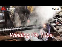 astm a213 tp347h high frequency welding fin tube with ss409 11cr fin in fired heater