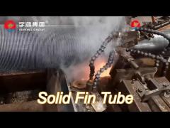 carbon steel high frequency welding helical solid finned tubes for furnace