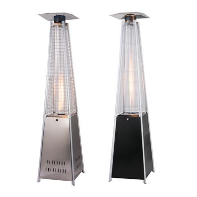 China Cheap Price Pyramid Gas Heater Freestanding Outdoor Portable Patio Heater Eco Friendly Stored Flame Heater With Casters Easy Moving for sale