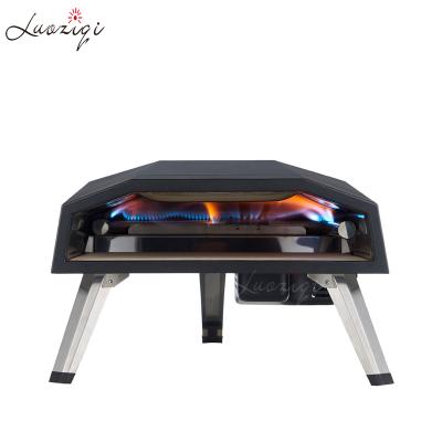 China Easily Assembled European Pizza Oven 12 Inch Outdoor Gas BBQ Grill Barbecue Vegetable Bread Gas Grill With Oven With CE Certificate for sale