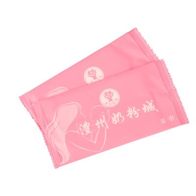 China Skin Care Use Cleaning Spunlace Material And Lemon Regenerating Wet Tissue for sale