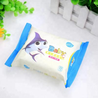 China 25pcs Baby Kids Purfied Water Cleaning 100% Natural Hand Wipes for sale