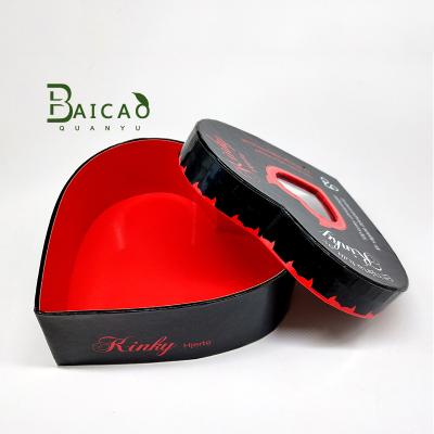 China Custom Transparent Windows Cardboard Gift Boxes Luxury Cosmetic Packaging Heart Shaped Boxes Recyclable for sale