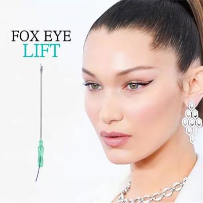 China Wrinkle remover China supplier pdo threads face lifting 21G 60mm L cannula 4d blunt tooth pdo threads eyebrow lift FOX EYES CATSU lifting. for sale