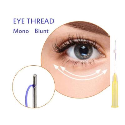 China The pdo nano needle 2022 30G 25mm de fio de pdo pointed mono de levantamento faden des tensores de hilos de nadel for eye lifting for sale