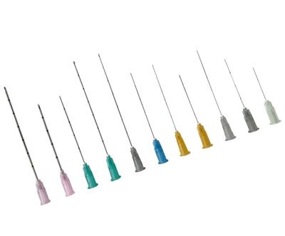 China Korea Cosmetic CE Certified Sterile Micro Cannula 22G 70mm Blunt Needle 50mm for sale