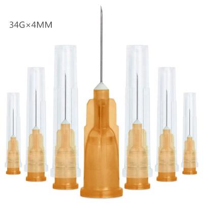 China New 34g 4mm safety injector mesotherapy needle nano meso needles for skin booster for sale