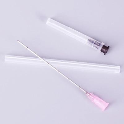 China 304 Stainless Steel Cannula 18G 70mm Blunt Tip Cannula Medical Hot Selling Micro Fine Beauty Needles for sale