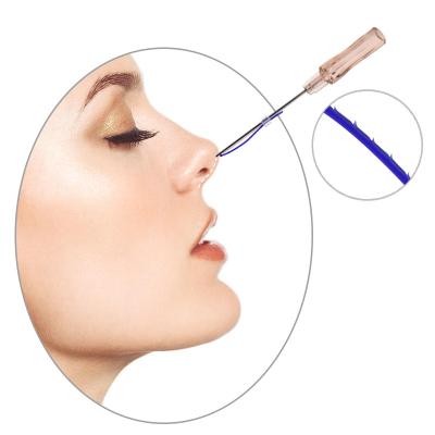 China Plastic good quality 19g 38mm plastic central nose wire nose wires pdo nose lift wire with L blunt cosmetic surgery hospital for sale