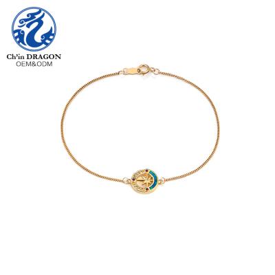 China Vintage 2020 Custom 14K Gold Filled Charm Bracelet for sale