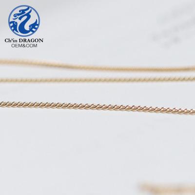 China 26 Gauge CLASSIC Customization 24 Gold Filled Wire Chains Gold Filled Necklaces for sale