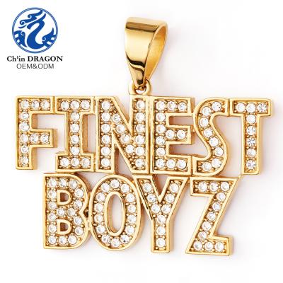 China 2019 Stylish New Arrival Custom Hip Hop Jewelry Mens Rapper Alphabet Pendant for sale