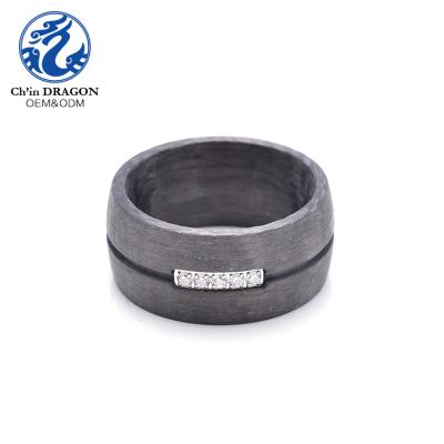 China Titanium Jewelry Large Elegant Thin Stainless Steel Rings Custom Black Ring Core For Men for sale