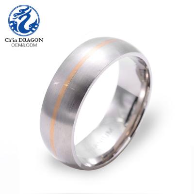 China Good Quality Stylish Custom Men's Titanium Rings for sale