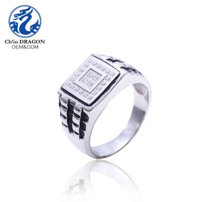 China Stylish 3161 white CZ rings ice for men jewelry+rings to man for sale