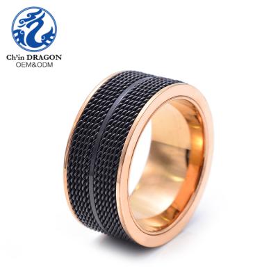 China Elegant HOT Products Jewelry Wholesale Stainless Steel 14k Gold Plated Simple Rings for sale