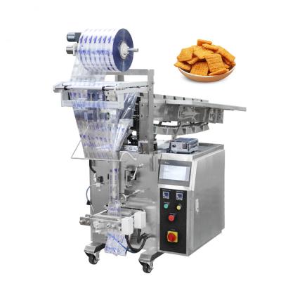 China Plastic Food Pouch/Stainless Bucket Vertical Pouch Packaging Machine Feeding Chips Biscuits Packing Machine Manual for sale