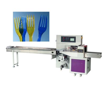 China Food Guangdong Taichuan Automatic Horizontal Plastic Cutlery Forks Knives And Spoon Packing Machine for sale