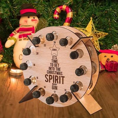 China New Wine Advent Calendar Wine Tree Advent Calendar Holiday Wine Rack Europe OEM/ODM Christmas and Spirits Gifts Christmas for sale