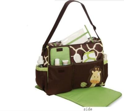 China Custom Popular Baby Diaper Bag Small Nappy Changing Bag with Logo Printed for sale